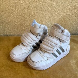 Adidas Toddler Hoops MID 3.0 AC Shoes White Silver